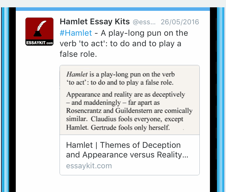 Hamlet essay 4