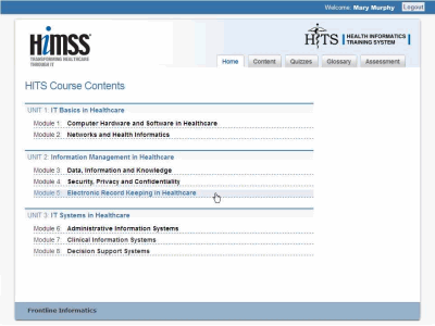 Health Informatics / Digital Healthcare: Brendan Munnelly - Sample 12