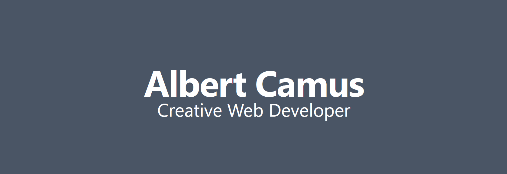 Hero Text Centered Example