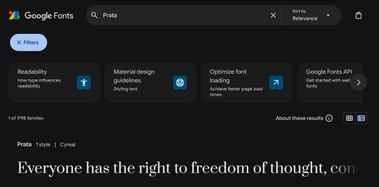Introduction to Google Fonts