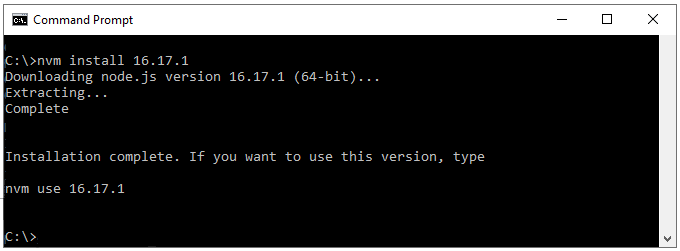 NVM for Windows installation wizard
