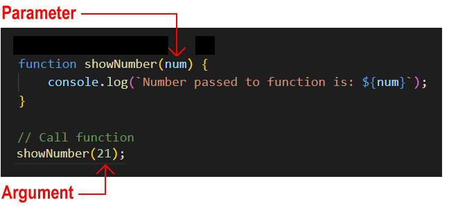 JavaScript function passing values
