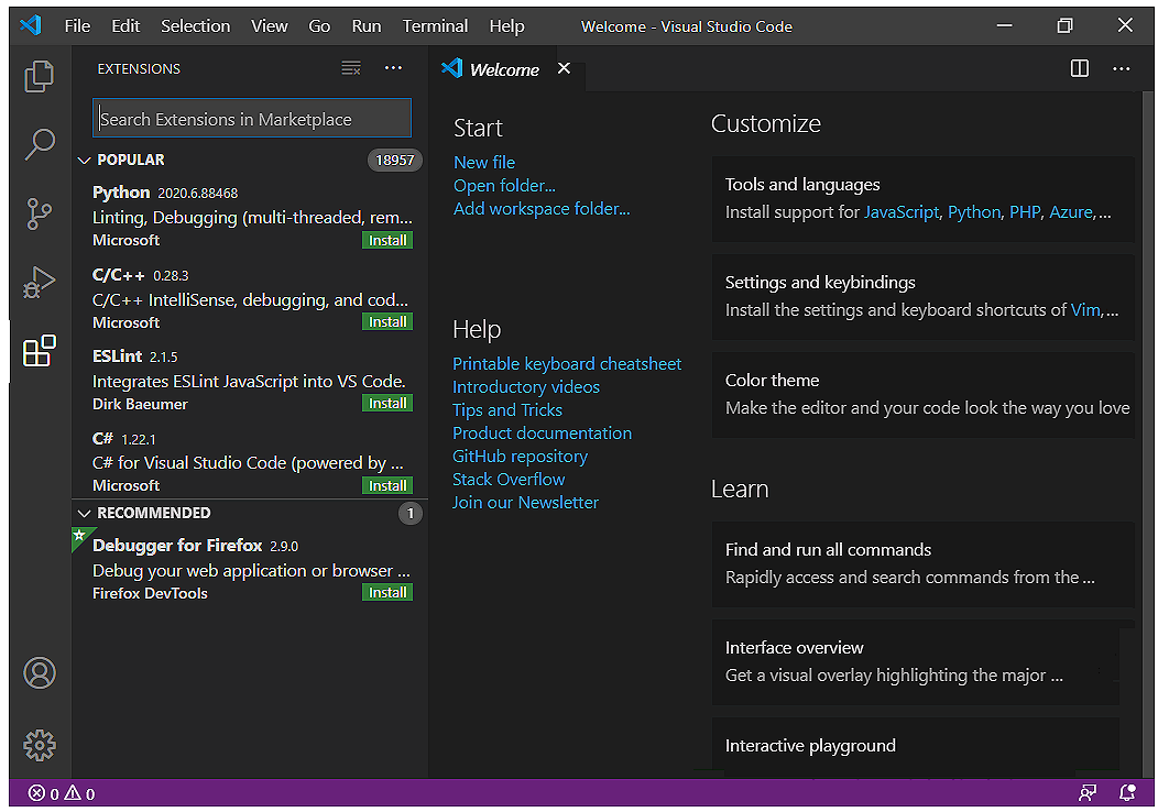 User Settings Microsoft Visual Studio Code