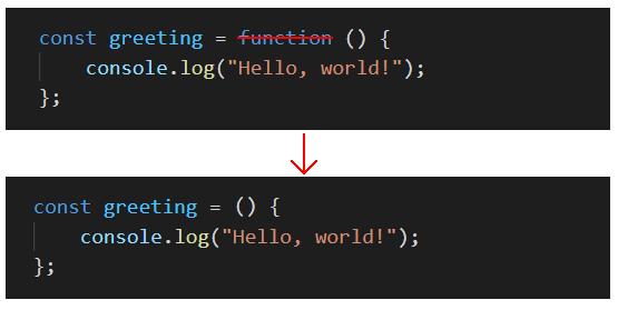 JavaScript arrow function