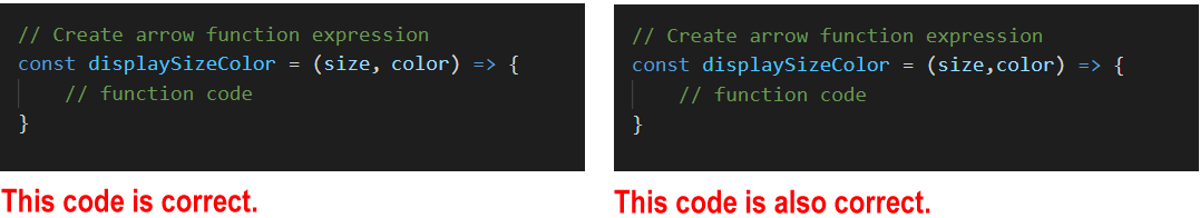 JavaScript function parameters