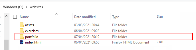 file-explorer-portfolio-folder