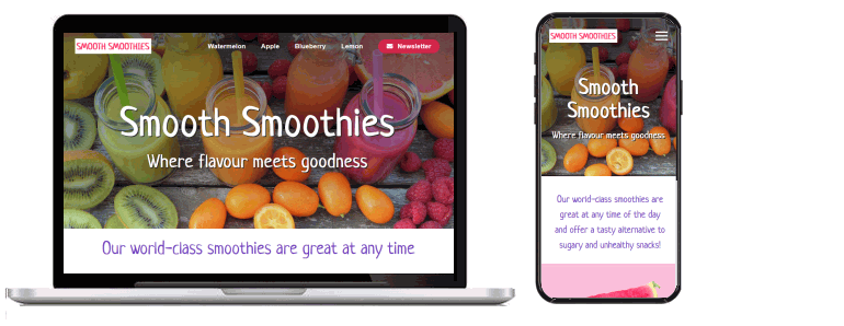 Web Design Project: Smoothies 2n2l.com Brendan Munnelly