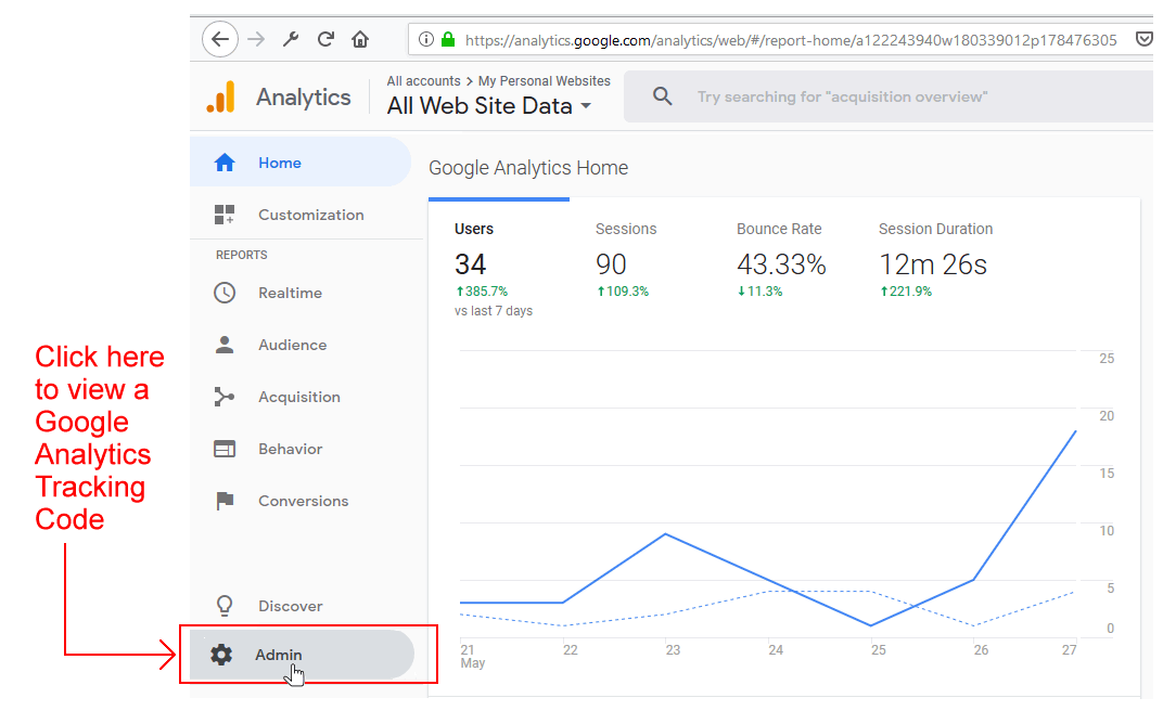 Tutorial: Set up Google Analytics