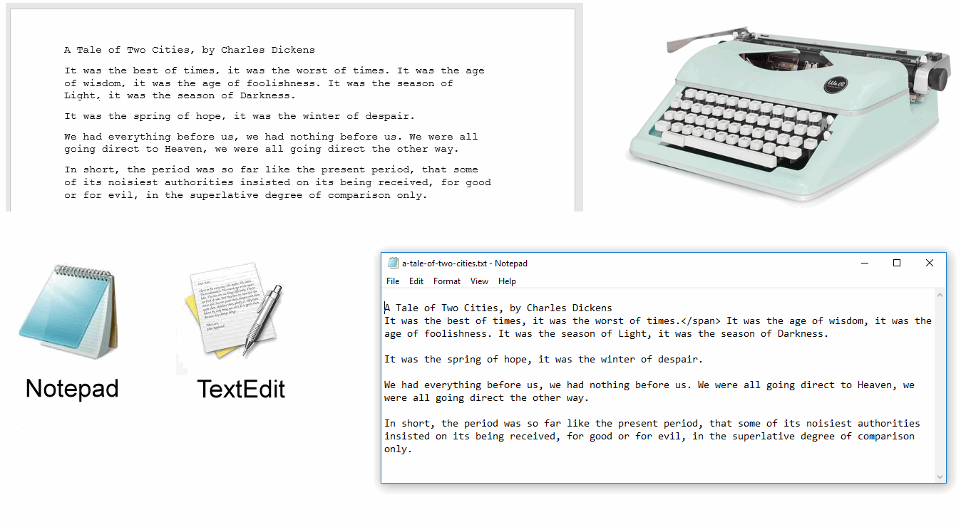 Text Files: Old and New