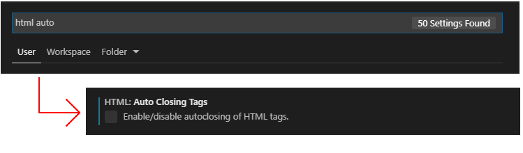 HTML auto: Microsoft Visual Studio Code