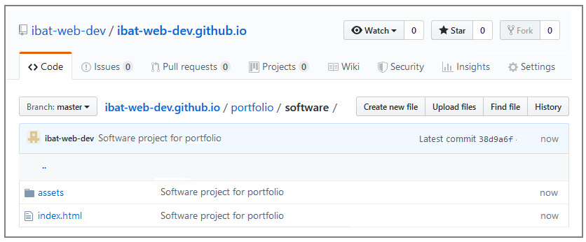 github-upload-portfolio-content