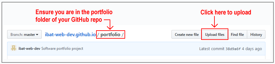 github-upload-portfolio